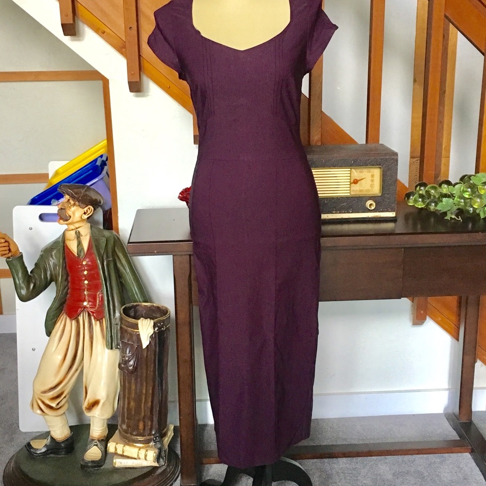 Stop Staring Wiggle Dress Eggplant Size XL